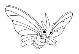 Venomoth Interreta Kolorigo